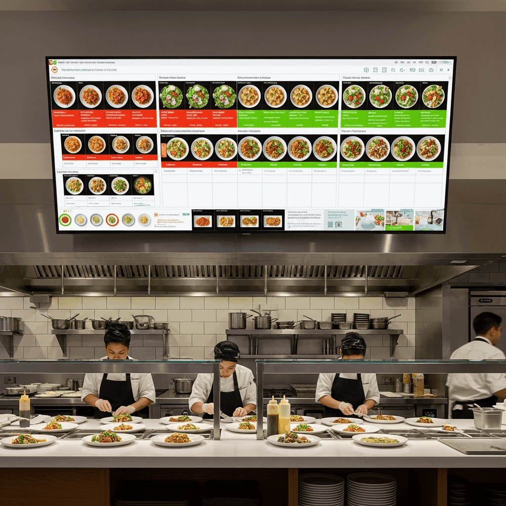 Kitchendisplay und Counter-Service mit Yoordi